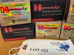 (6) BOXES HORNADY 44MAG 240GR XTP *120 ROUNDS