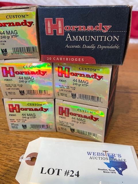 (6) BOXES HORNADY 44MAG 240GR XTP *120 ROUNDS