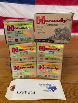 (6) BOXES HORNADY 44MAG 240GR XTP *120 ROUNDS