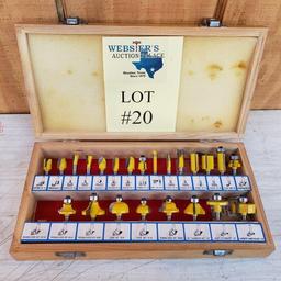 23PC ROUTER BIT WITH CASE