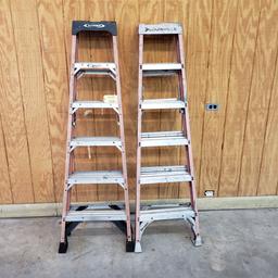 (2) WERNER AND LOUISBILLE 6' LADDERS