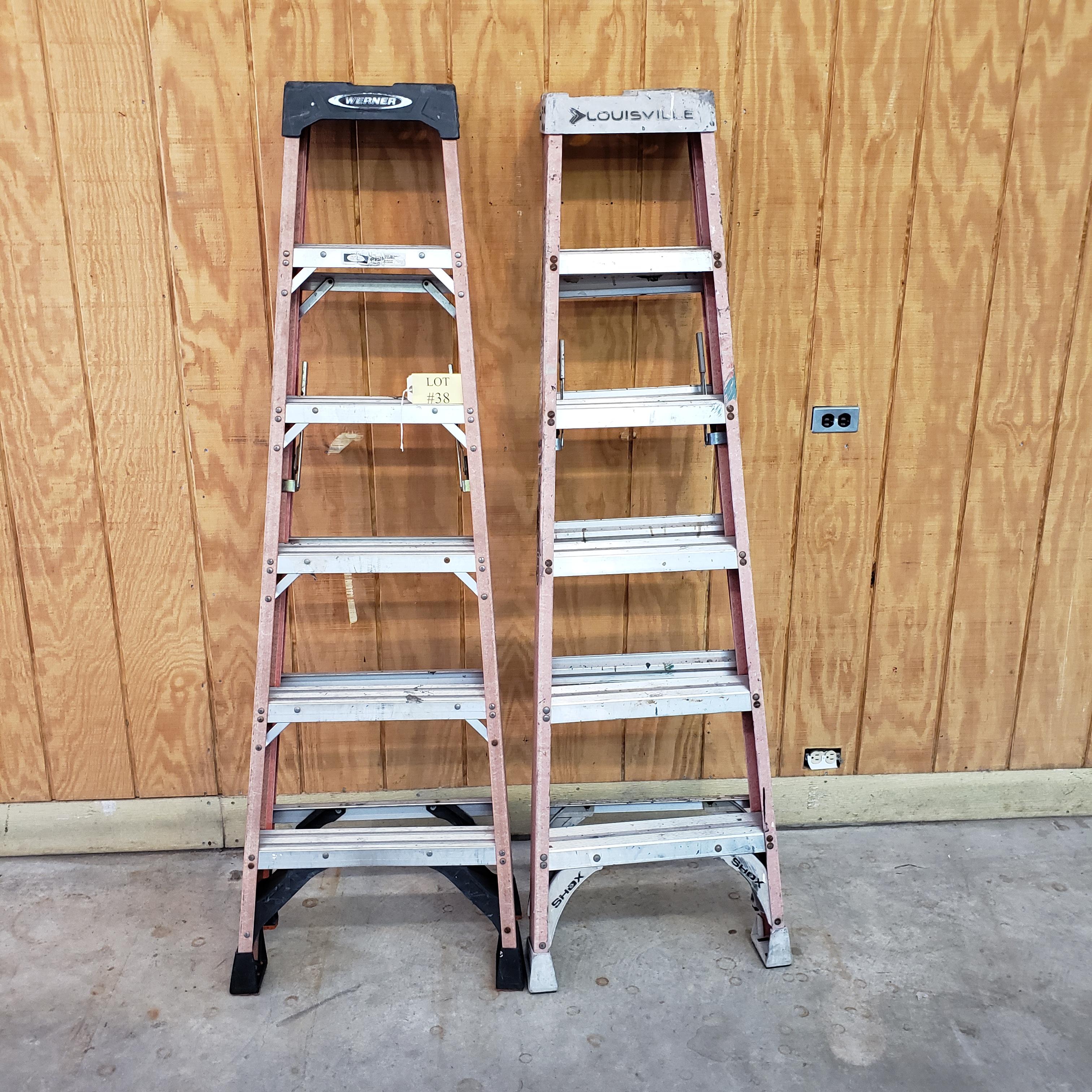 (2) WERNER AND LOUISBILLE 6' LADDERS
