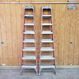 (2) LOUISVILLE 8' LADDERS