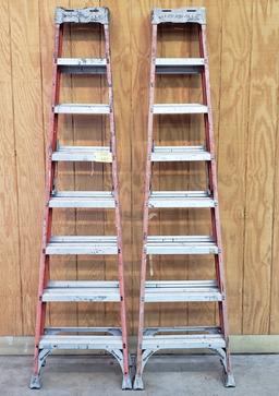 (2) LOUISVILLE 8' LADDERS