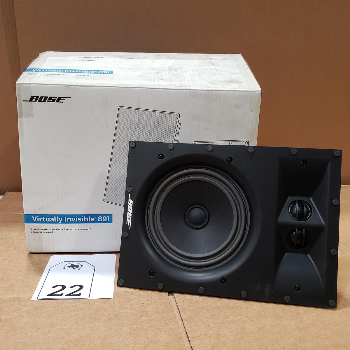 PAIR BOSE VIRTUALLY INVISIBLE 891 SPEAKERS RETAIL $599