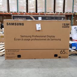 SAMSUNG LED 65" HDMI PROFESSIONAL DISPLAY RETAIL $1,500