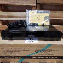 DEFINITIVE TECHNOLOGY SUB AMP 600 SUBWOOFER AMPLIFIER