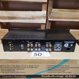 DEFINITIVE TECHNOLOGY SUB AMP 600 SUBWOOFER AMPLIFIER