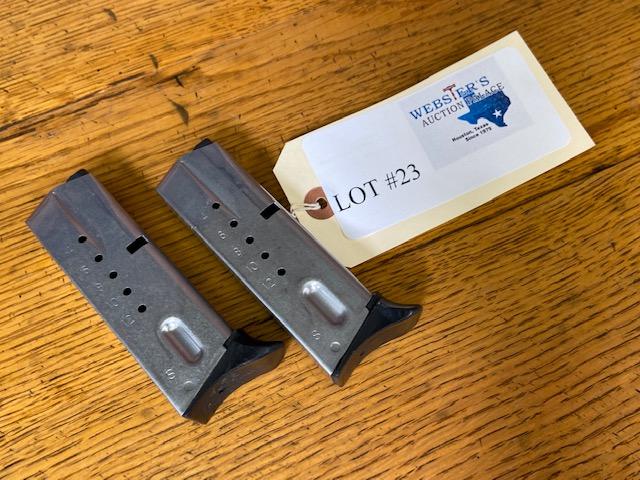 (2) PISTOL MAGAZINES S&W 9MM