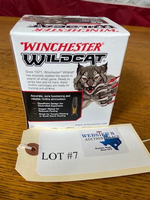 (2) BOXES WINCHESTER WILDCAT 22LR 40GR - 1,000 TOTAL ROUNDS