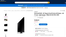 SAMSUNG HD 48" SMART SIGNAGE COMMERCIAL LED TV MODEL RH48E RETAIL $1,099.00