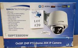 SPECO TECHNOLOGIES ONSIP 2MP PTZ DOME CAMERA