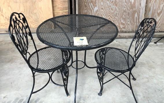 OUTDOOR PATIO TABLE SET - 30" TABLE WITH 2 CHAIRS