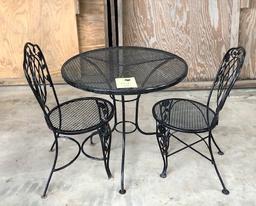 OUTDOOR PATIO TABLE SET - 30" TABLE WITH 2 CHAIRS