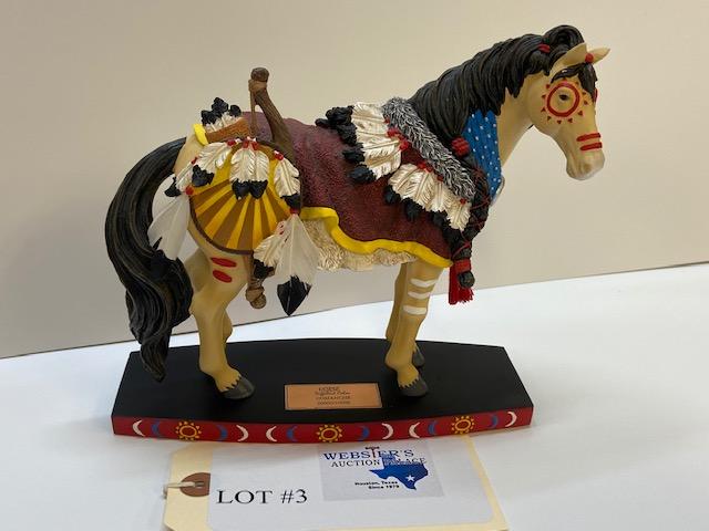 2 - NUMBERED HORSE OF A DIFFERENT COLOR PAINTED STATUES