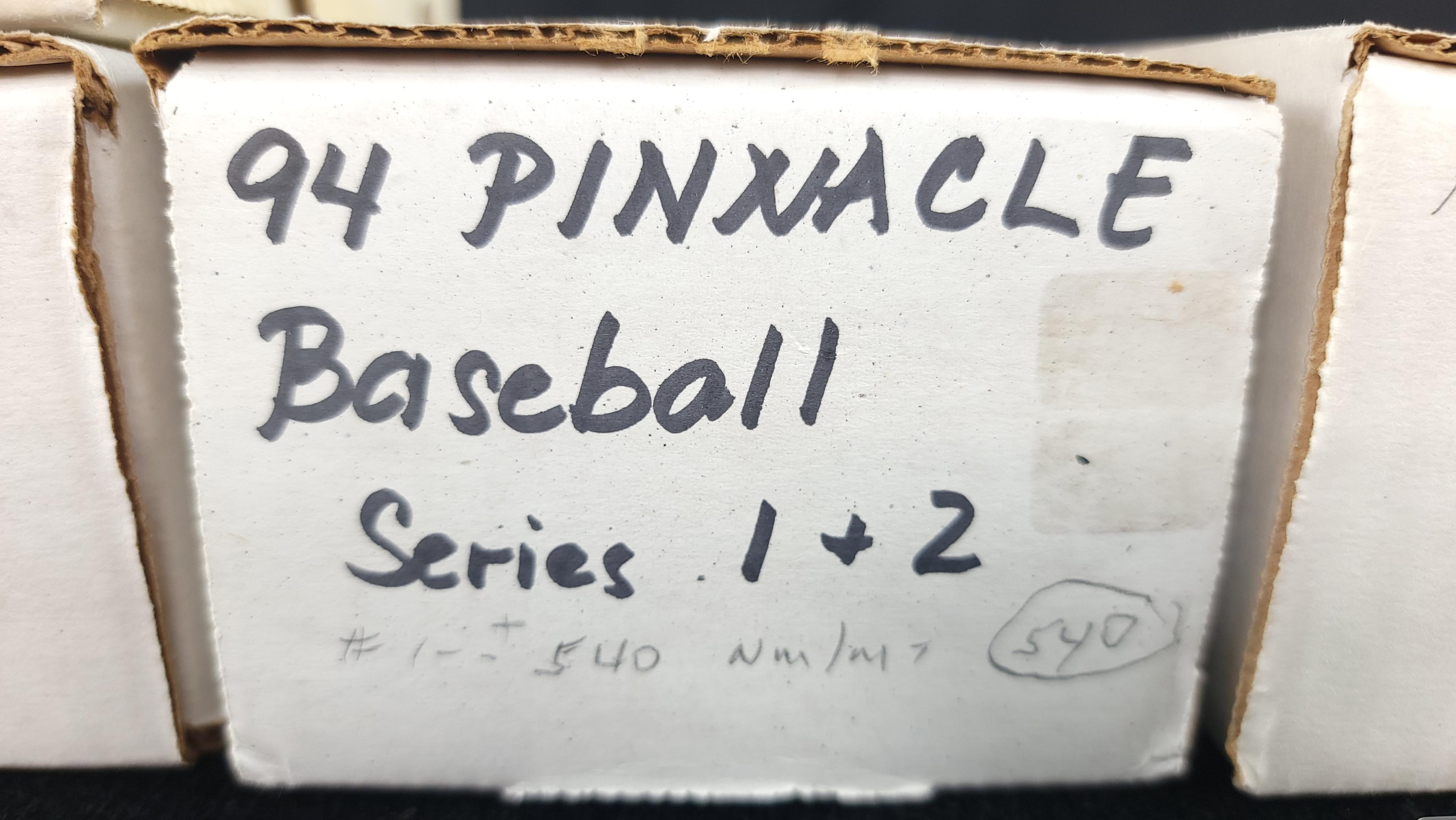 8 - BOXES PINNACLE BASEBALL CARD SETS - 1992-1998