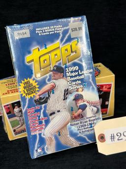 4 - BOXES TOPPS, FLEER AND BAZOOKA BASEBALL CARD SETS 1994-1995 (2) 1999