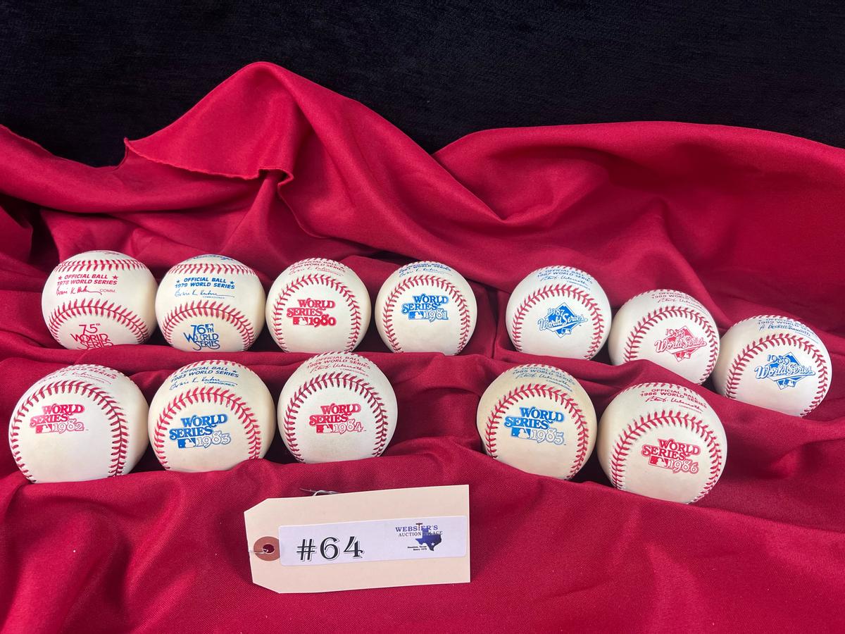 12 - WORLD SERIES BASEBALLS