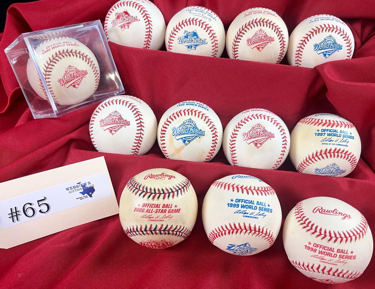 12 - WORLD SERIES BASEBALLS