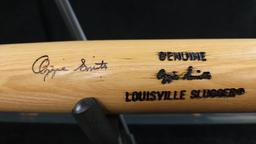 SIGNED OZZIE SMITH BAT