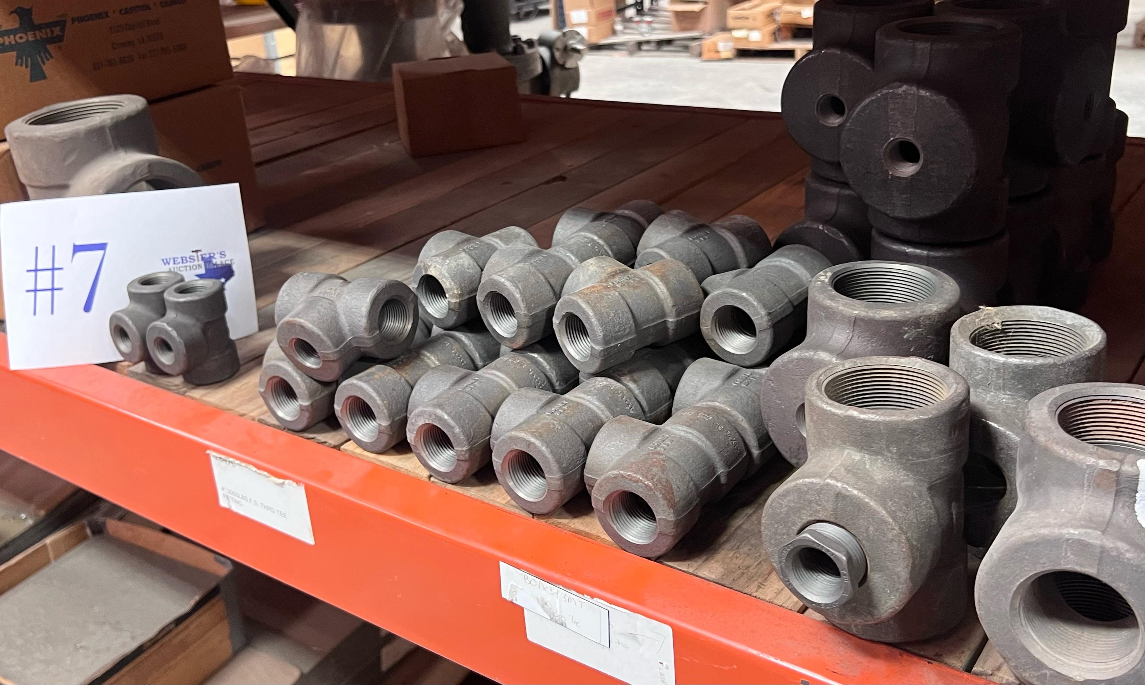 THREADED FITTINGS, 90’S, TEE’S, COUPLINGS, CROSSES, BUSHING, UNIONS & MORE