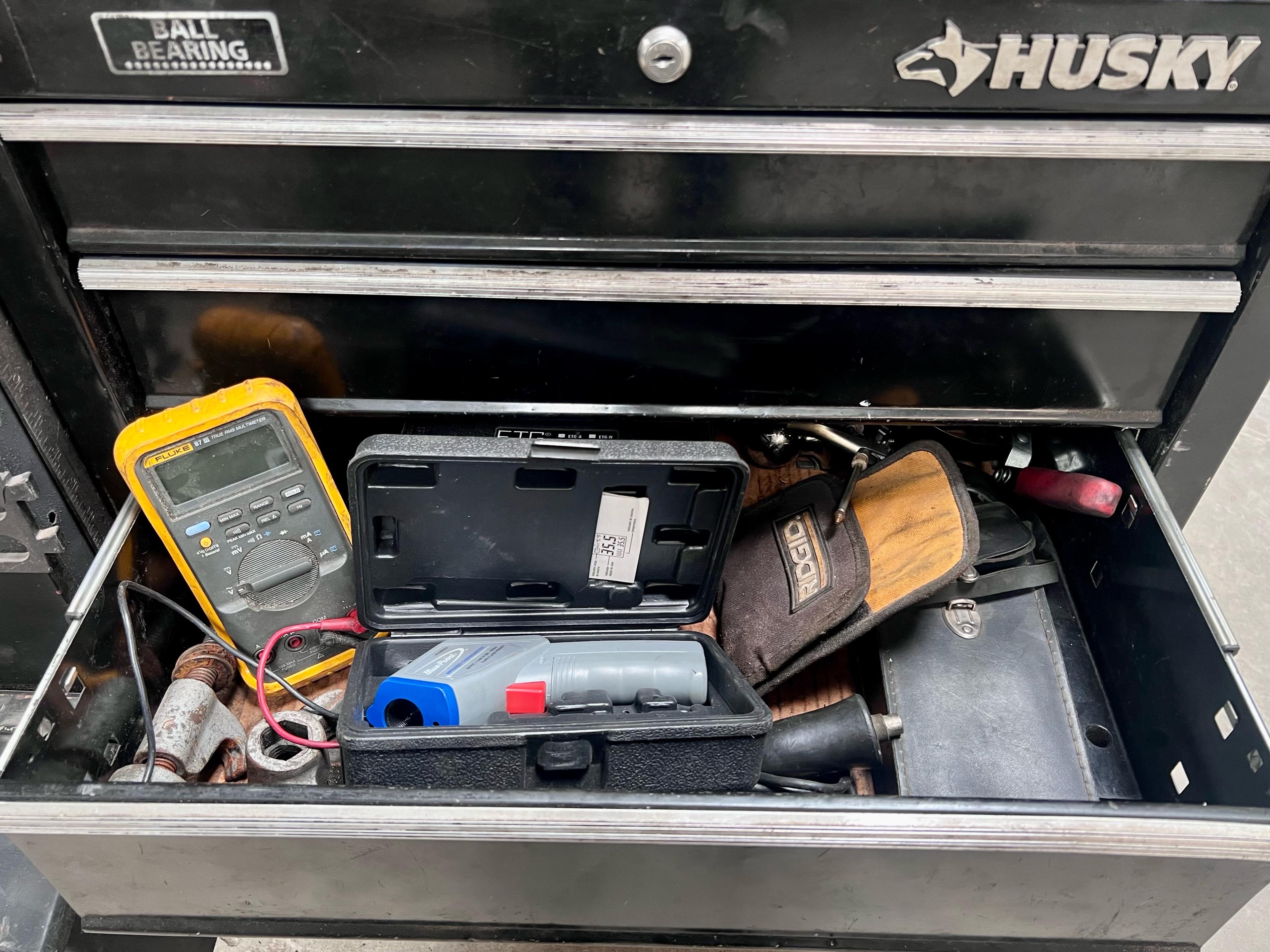 HUSKY TOOL BOX W/ TOOLS