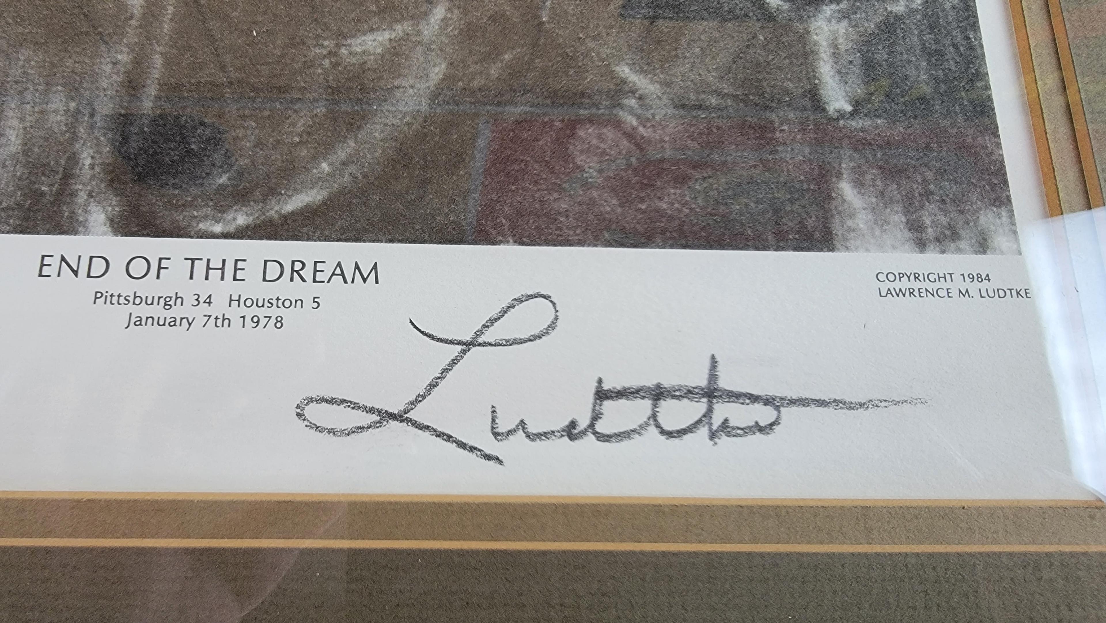6/100 LIMITED PRINT - "END OF THE DREAM" LAWRENCE M. LUDTKE