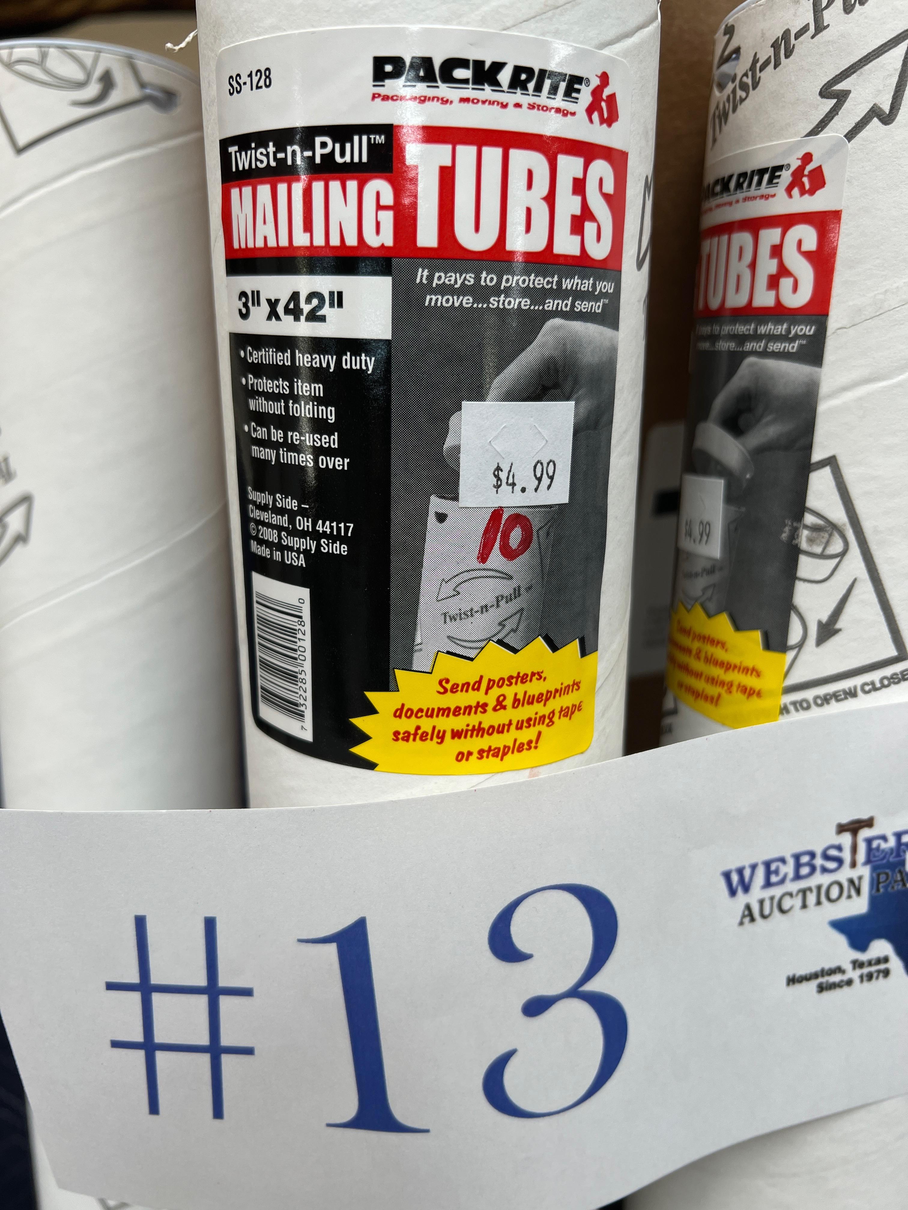 LARGE LOT OF MAILING TUBES