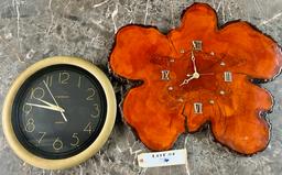 (2) WALL CLOCKS