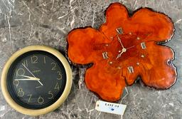 (2) WALL CLOCKS