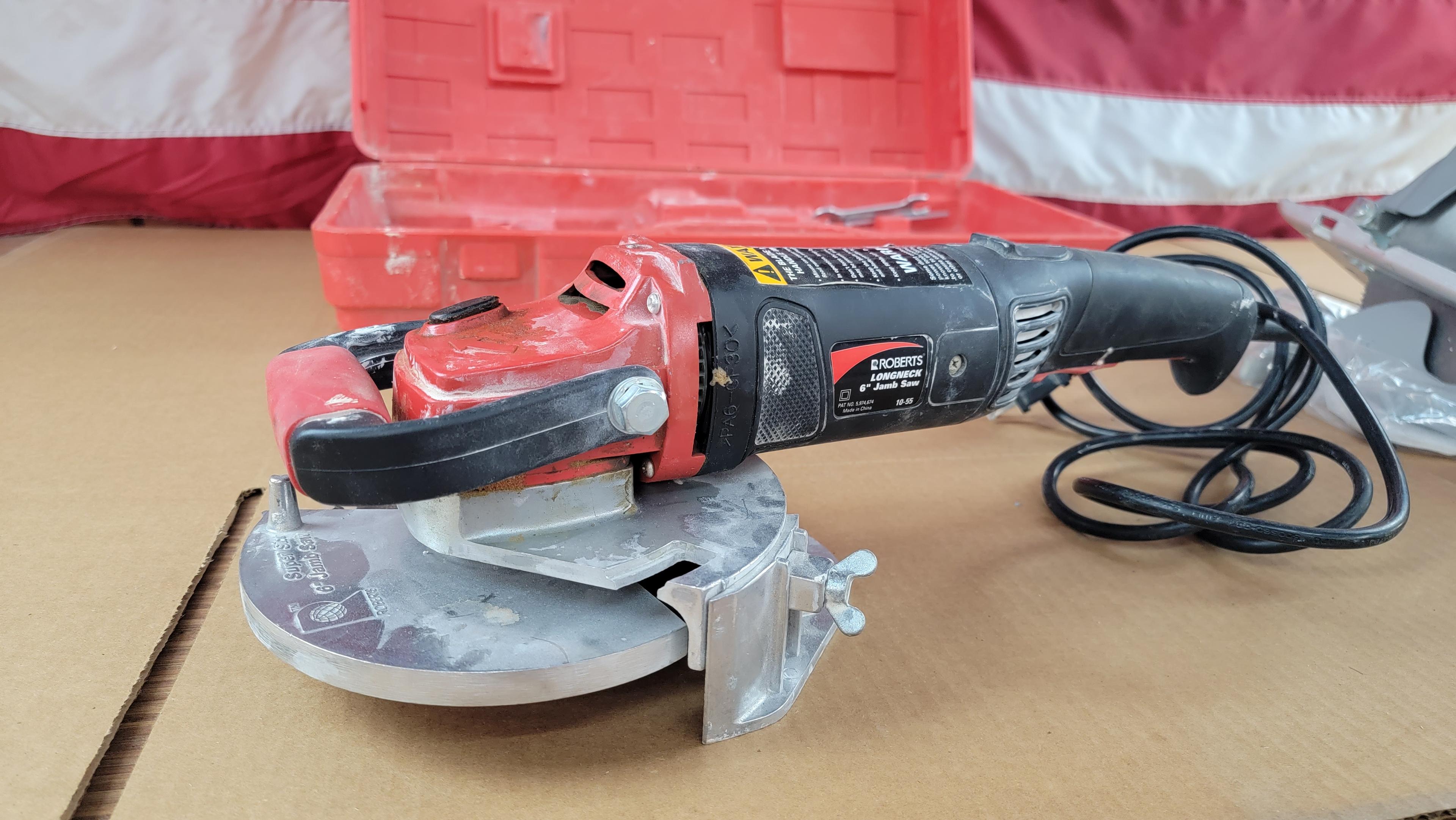 2 - SAWS - ROBERTS LONGNECK 6" JAMB SAW AND 7 - 1/4" SKILSAW