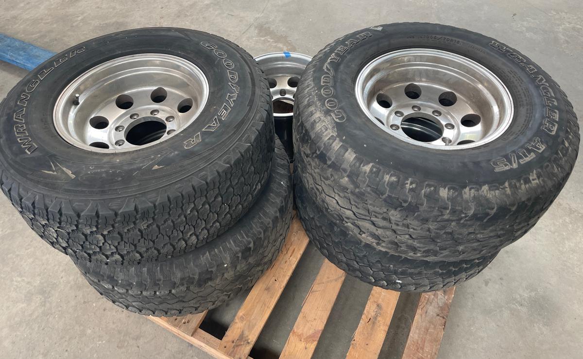 SET OF GOODYEAR WRANGLER TIRES