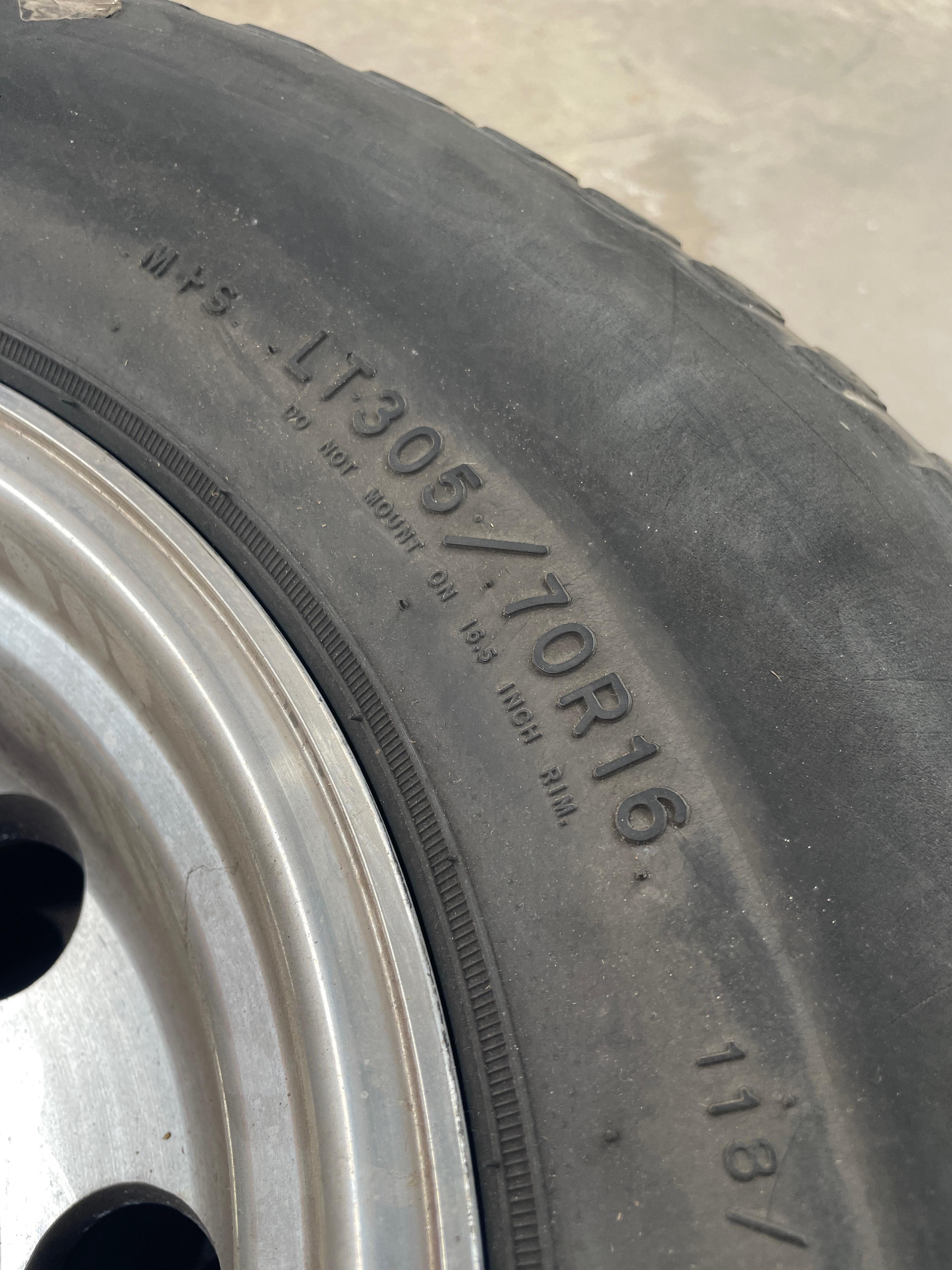 SET OF GOODYEAR WRANGLER TIRES