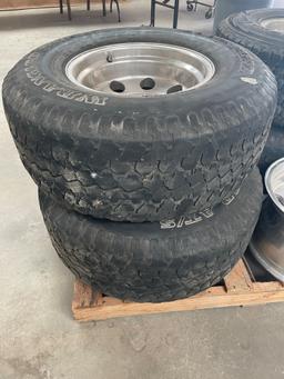 SET OF GOODYEAR WRANGLER TIRES