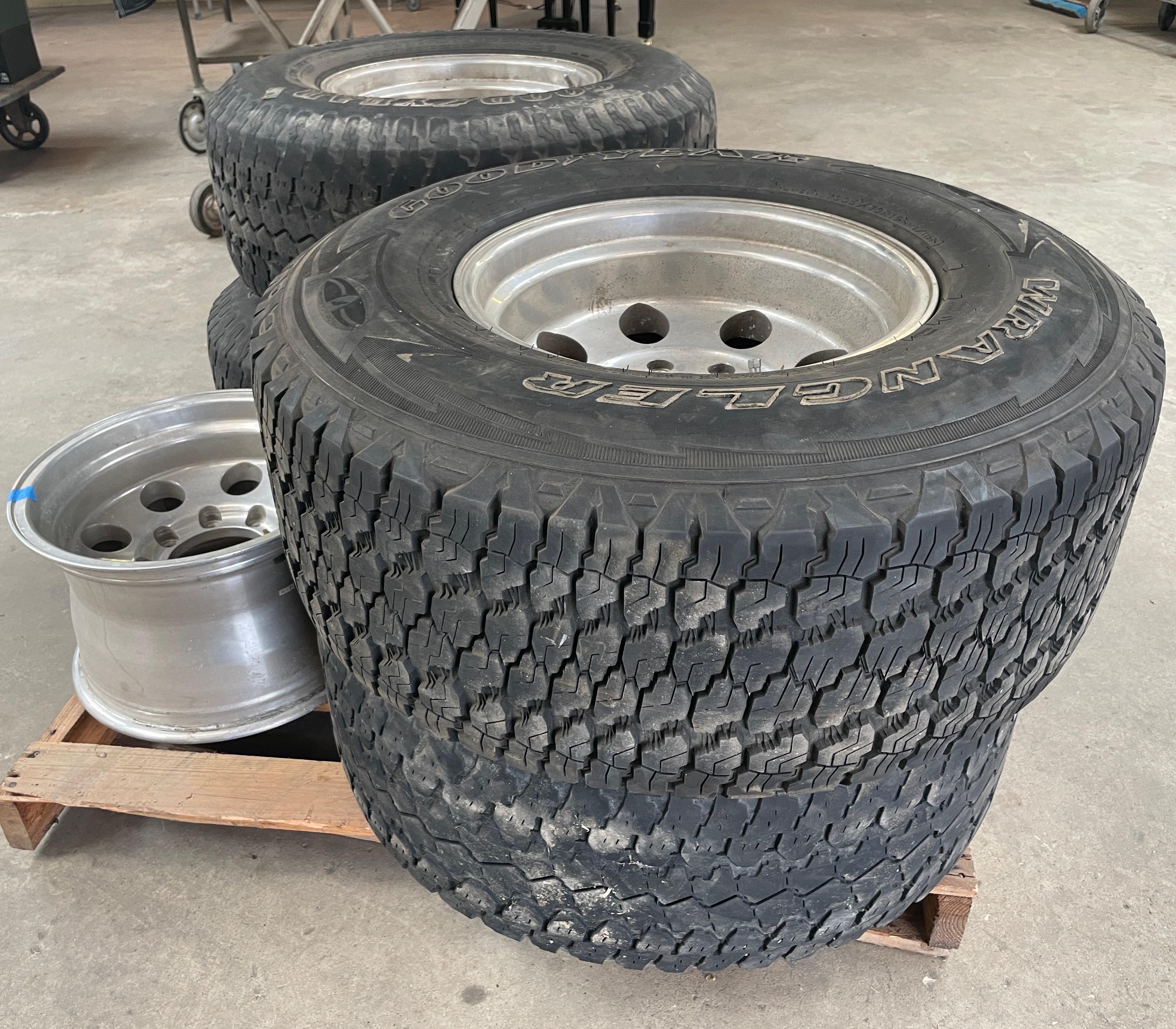 SET OF GOODYEAR WRANGLER TIRES