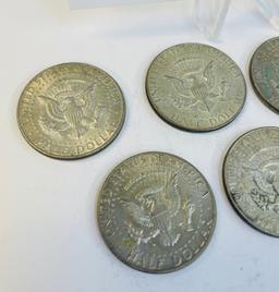 7 KENNEDY HALF DOLLARS 1966-1969