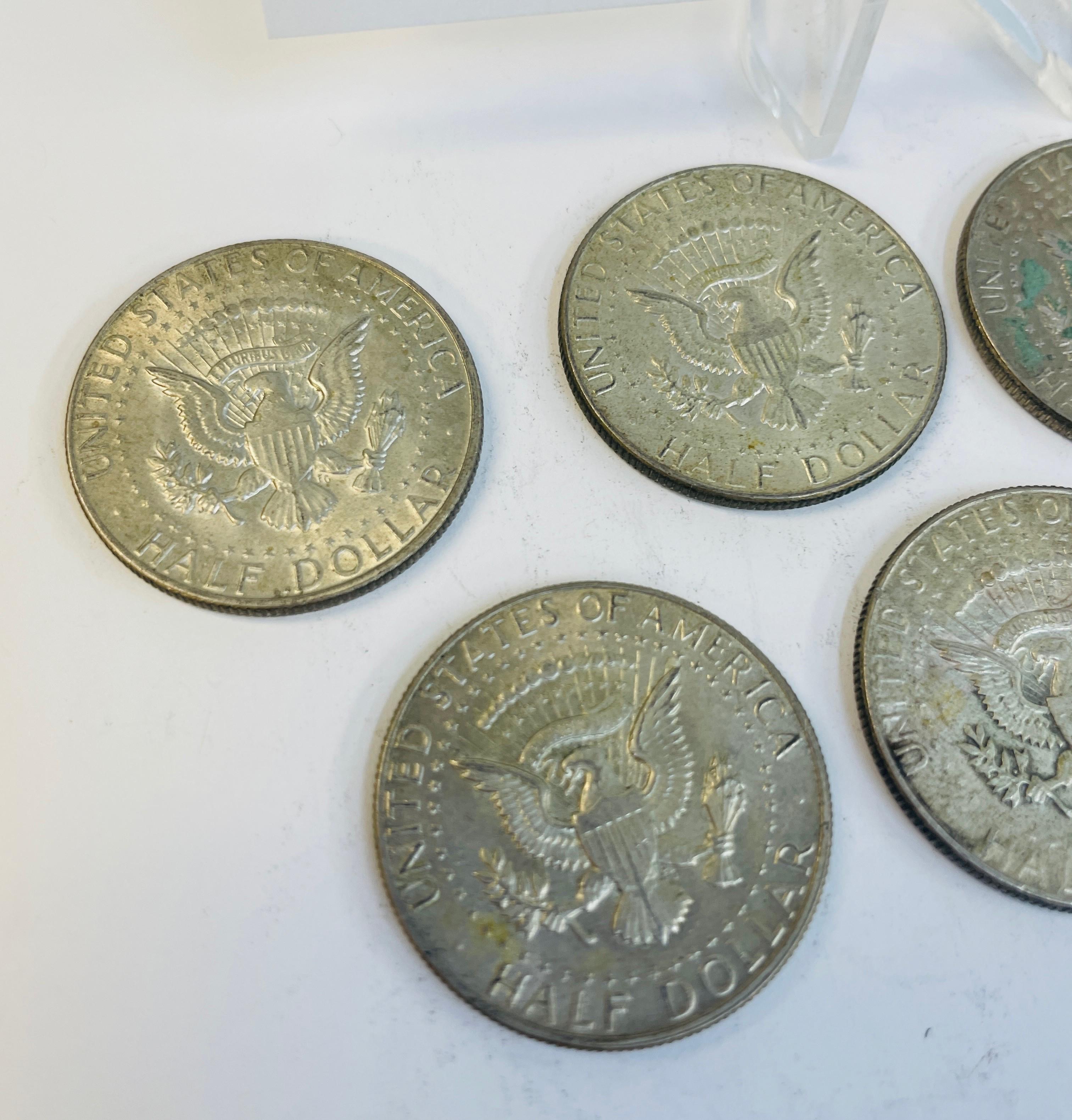 7 KENNEDY HALF DOLLARS 1966-1969