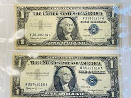 8 - 1957 B $1 SILVER CERTIFICATES