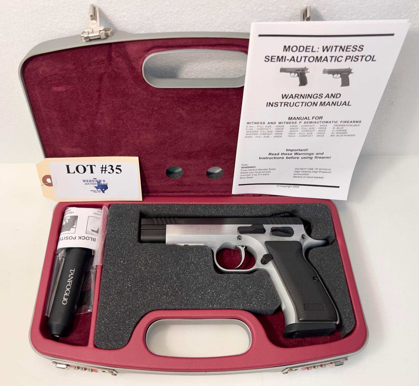 TANGFOGLIO WITNESS .40 S&W PISTOL