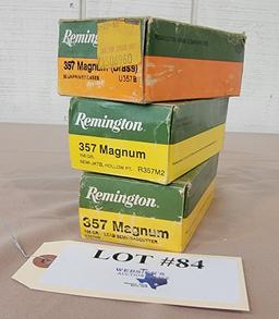 3 BOXES REMINGTON .357 MAG