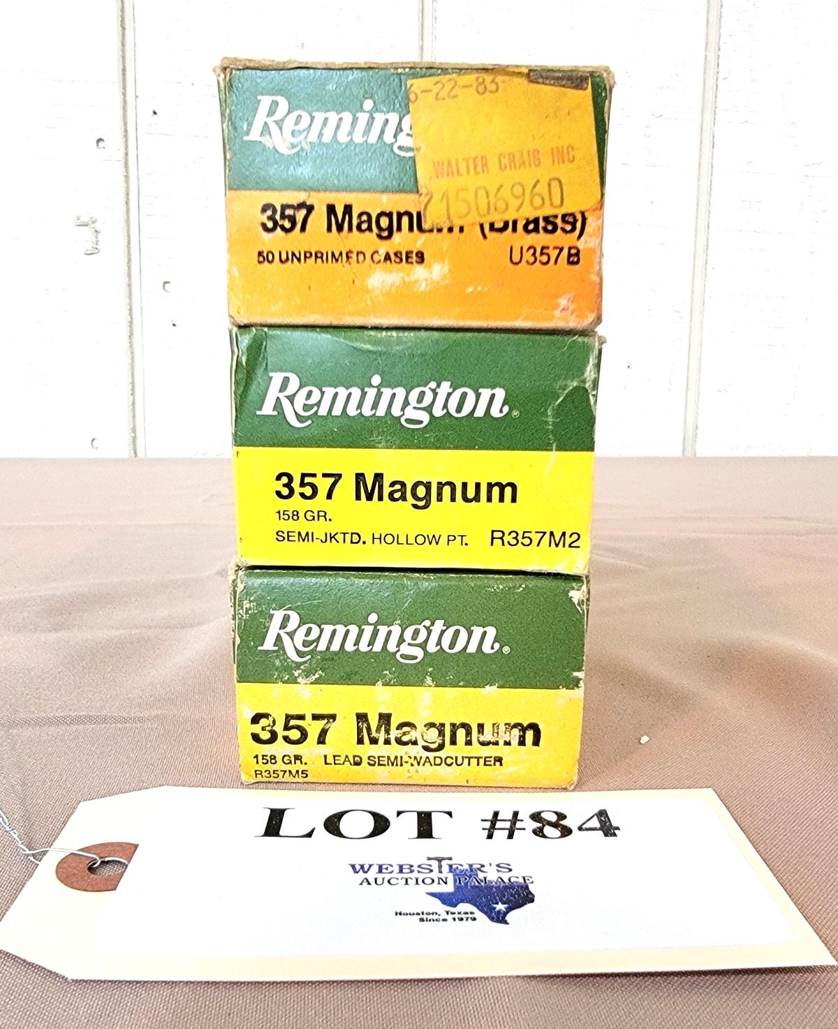 3 BOXES REMINGTON .357 MAG