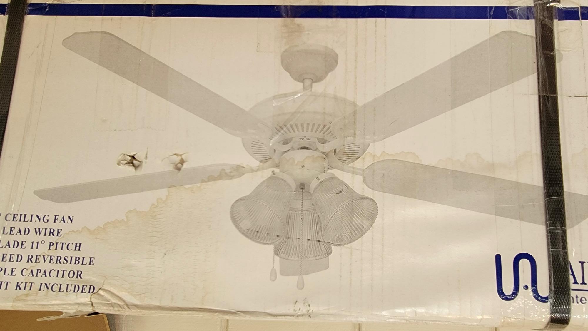 LOT OF 2 CEILING FANS