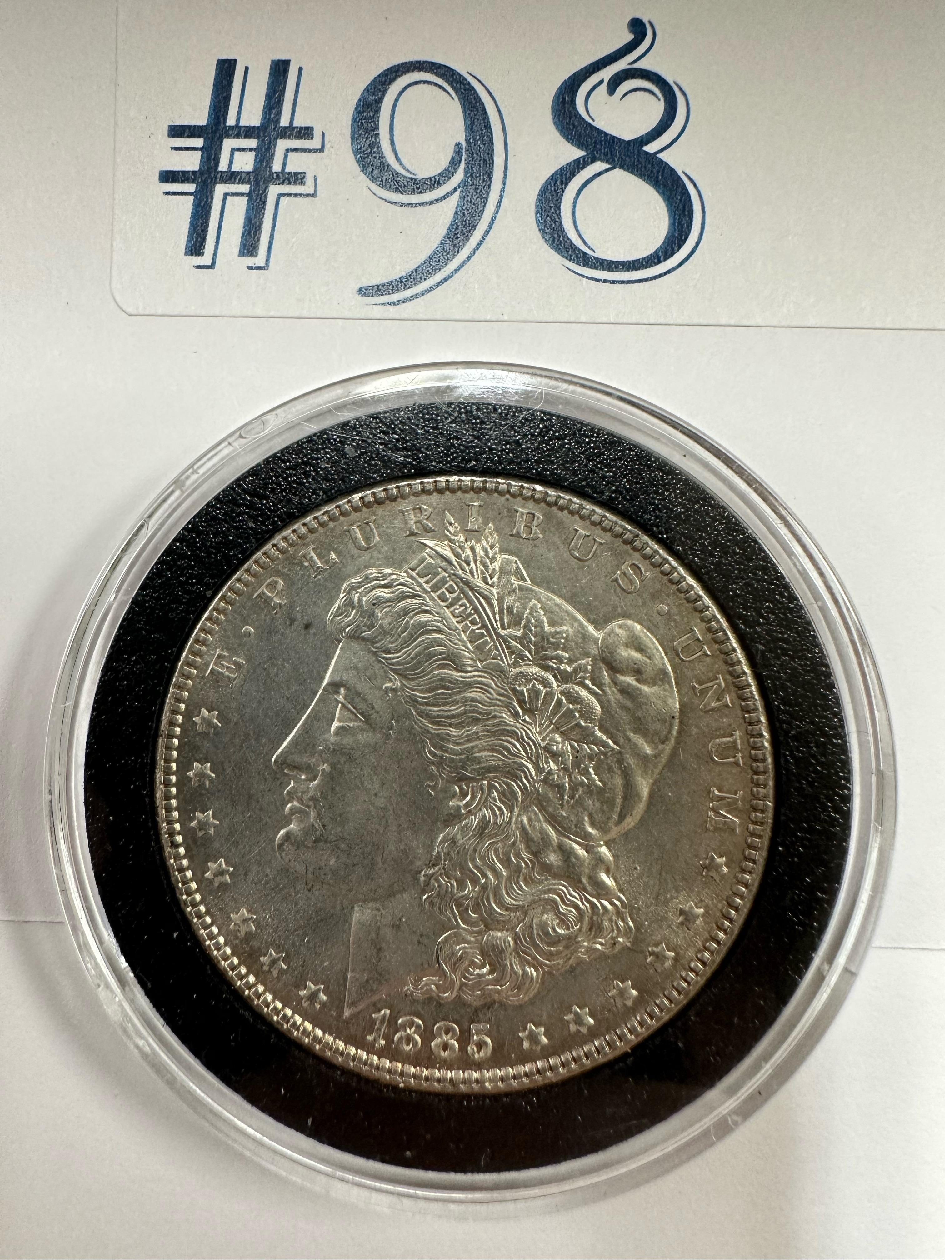 1885 MORGAN SILVER DOLLAR