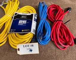 5PC HEAVY DUTY EXTENSION CORDS