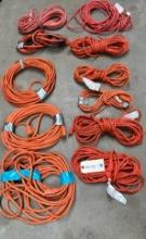LOT OF EXTENSION CORDS