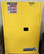 LOCKING PAINT CABINET WITH CONTENTS