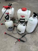 LOT OF SPRAY BOTTLES AND BACKPACK SPRAYERS