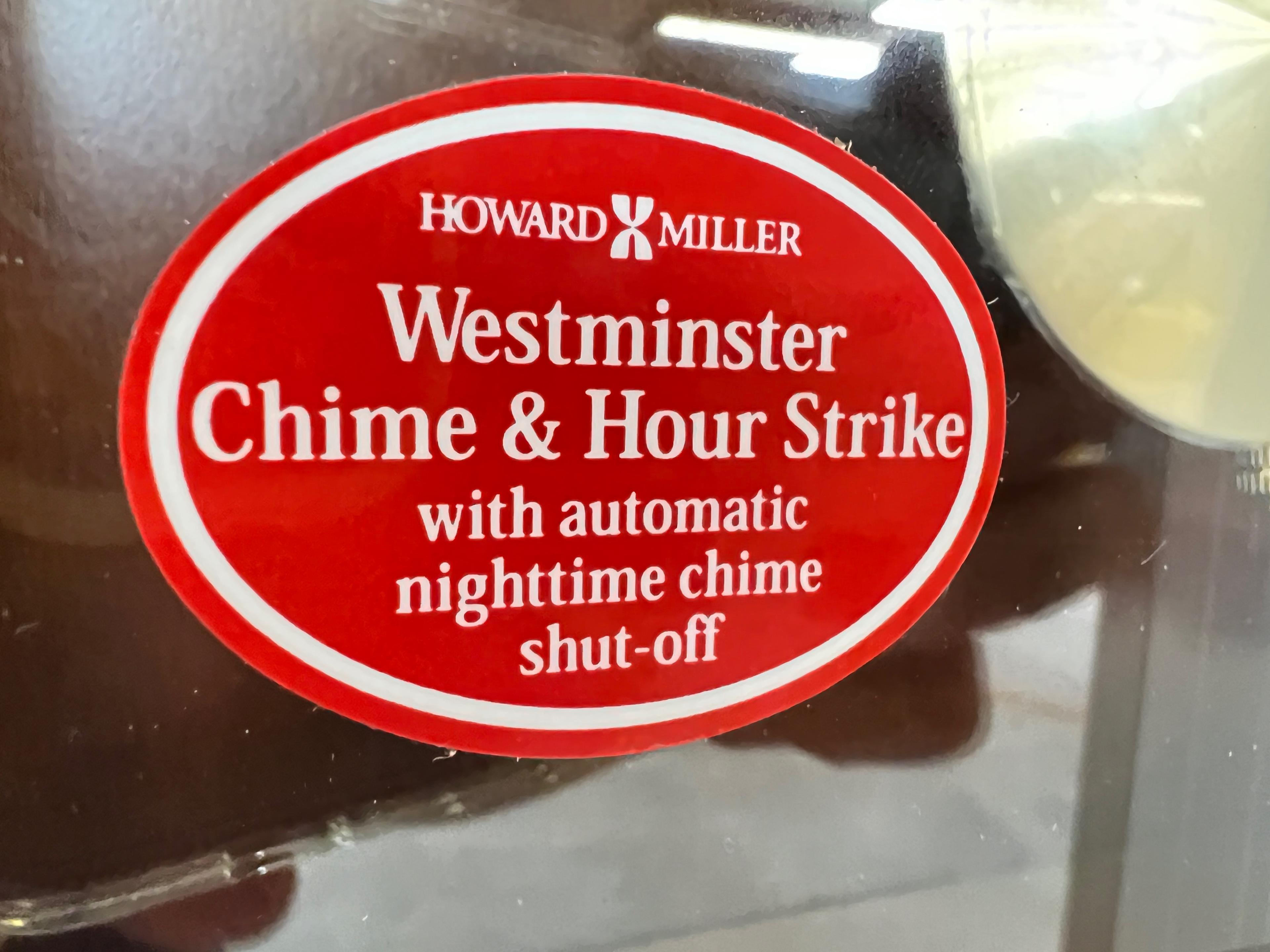 HOWARD MILLER WESTMINSTER CHIME WALL CLOCK