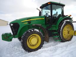 JD 7730, MFWD, R46" axle duals, 3 remotes, power quad trans, 2,800 hrs