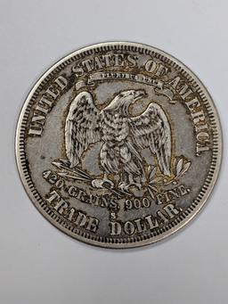 1877 United States Trade Dollar, S